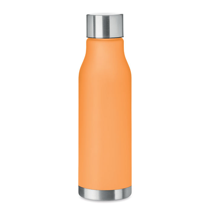 Bouteille personnalisée PET recyclé 600 ml GLACIER Orange transparent
